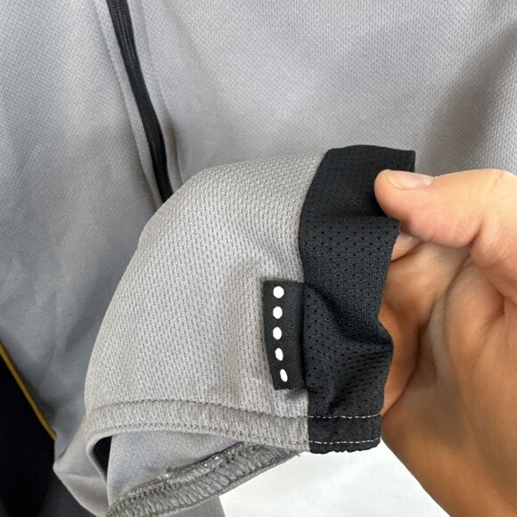 Nike ACG Cycling Jersey Sleeveless Half Zip Gray Yellow Trim Made In USA Mens M - Picture 4 of 5